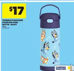 Real Canadian Superstore THERMOS FUNTAINER STAINLESS STEEL BOTTLE-BLUEY, 14 OZ offer