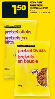 Real Canadian Superstore NO NAME PRETZELS, 200 G offer
