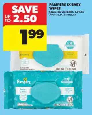 Real Canadian Superstore PAMPERS 1X BABY WIPES, 52-72'S offer