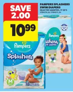 Real Canadian Superstore PAMPERS SPLASHERS SWIM DIAPERS, 17-20' S offer