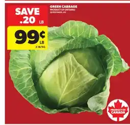 Real Canadian Superstore GREEN CABBAGE offer
