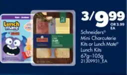 Real Canadian Superstore SCHNEIDERS MINI CHARCUTERIE KITS OR LUNCH MATE LUNCH KITS, 67G - 105G offer