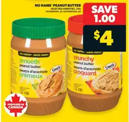 Real Canadian Superstore NO NAME PEANUT BUTTER, 1 KG offer