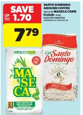 Real Canadian Superstore SANTO DOMINGO GROUND COFFEE, 454 G OR MASECA CORN FLOUR, 1.8 KG offer