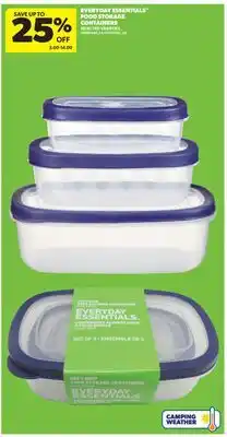 Real Canadian Superstore EVERYDAY ESSENTIALS FOOD STORAGE CONTAINERS offer