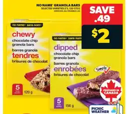 Real Canadian Superstore NO NAME GRANOLA BARS, 5'S, 120-175 G offer