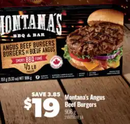 Real Canadian Superstore MONTANA'S ANGUS BEEF BURGERS, 906 G offer