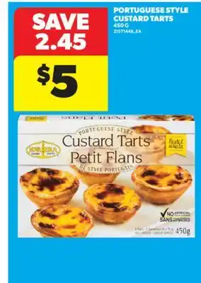 Real Canadian Superstore PORTUGUESE STYLE CUSTARD TARTS, 450 G offer