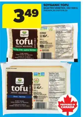 Real Canadian Superstore SOYGANIC TOFU, 350-500 G offer