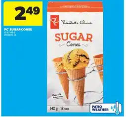 Real Canadian Superstore PC SUGAR CONES, 12'S, 142G offer