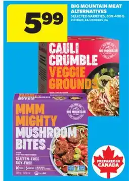 Real Canadian Superstore BIG MOUNTAIN MEAT ALTERNATIVES, 300-400 G offer