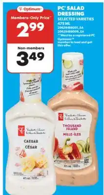 Real Canadian Superstore PC SALAD DRESSING, 475 ML offer