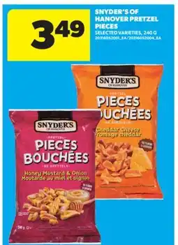 Real Canadian Superstore SNYDER'S OF HANOVER PRETZEL PIECES, 240 G offer