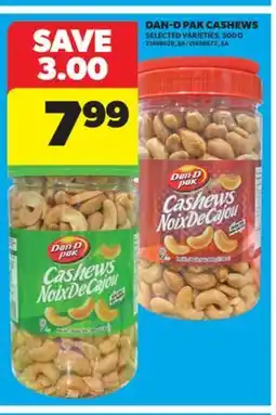 Real Canadian Superstore DAN-D PAK CASHEWS, 500 G offer
