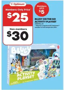 Real Canadian Superstore BLUEY ON THE GO ACTIVITY PLAYSET offer