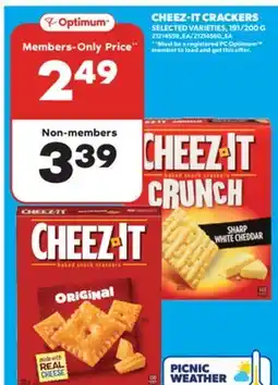Real Canadian Superstore CHEEZ-IT CRACKERS, 191/200 G offer