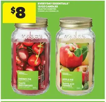 Real Canadian Superstore EVERYDAY ESSENTIALS 18 OZ CANDLES offer