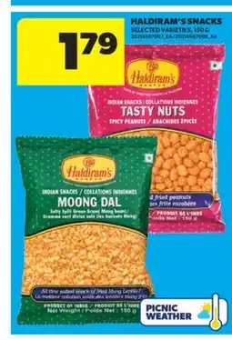 Real Canadian Superstore HALDIRAM'S SNACKS, 150 G offer
