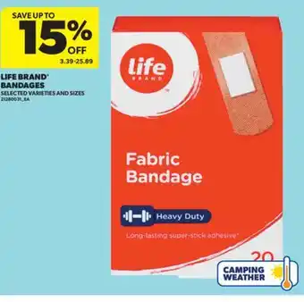Real Canadian Superstore LIFE BRAND BANDAGES offer