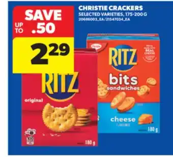 Real Canadian Superstore CHRISTIE CRACKERS, 175-200 G offer