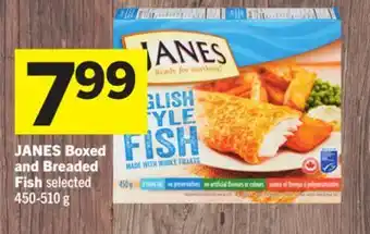 Foodland JANES Boxed and Breaded Fish offer