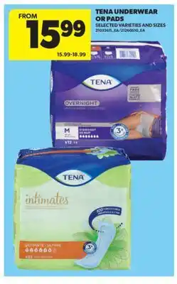 Real Canadian Superstore TENA UNDERWEAR OR PADS offer