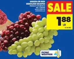 Real Canadian Superstore GREEN OR RED SEEDLESS GRAPES offer