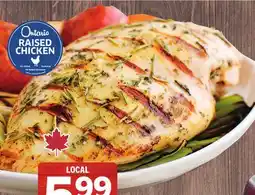 Foodland ONTARIO RAISED AIR-CHILLED Boneless Skinless Chicken Breasts offer