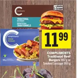 Foodland COMPLIMENTS Traditional Beef Burgers offer