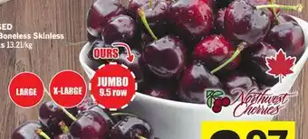 Foodland Jumbo Cherries offer
