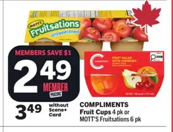 Foodland COMPLIMENTS Fruit Cups offer