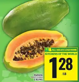 Food Basics PAPAYA offer
