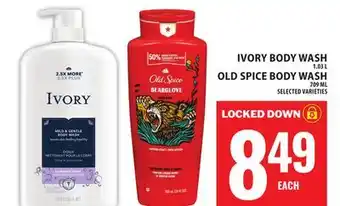 Food Basics IVORY BODY WASH OR OLD SPICE BODY WASH offer