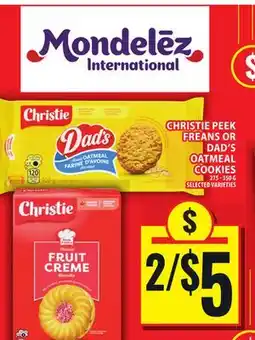 Food Basics CHRISTIE PEEK FREANS OR DAD'S OATMEAL COOKIES offer