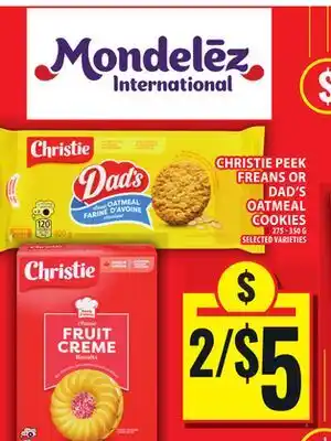 Food Basics CHRISTIE PEEK FREANS OR DAD'S OATMEAL COOKIES offer
