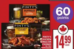 Food Basics PINTY'S CHICKEN WINGS OR CHUNKS offer
