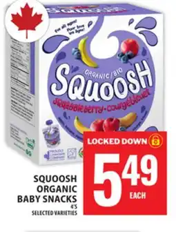 Food Basics SQUOOSH ORGANIC BABY SNACKS offer