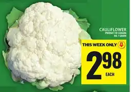 Food Basics CAULIFLOWER offer