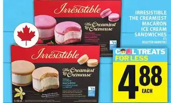 Food Basics IRRESISTIBLE THE CREAMIEST MACARON ICE CREAM SANDWICHES offer