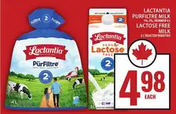 Food Basics LACTANTIA PURFILTRE MILK OR LACTOSE FREE MILK offer
