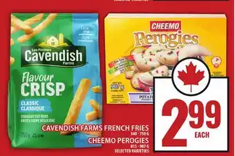 Food Basics CAVENDISH FARMS FRENCH FRIES OR CHEEMO PEROGIES offer