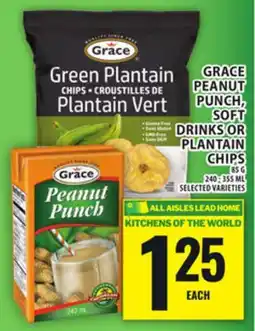 Food Basics GRACE PEANUT PUNCH, SOFT DRINKS OR PLANTAIN CHIPS offer