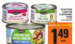Food Basics SELECTION LIGHT OR FLAVOURED TUNA offer
