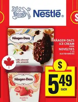 Food Basics HÄAGEN-DAZS ICE CREAM OR NOVELTIES offer