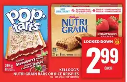 Food Basics KELLOGG'S NUTRI GRAIN BARS OR RICE KRISPIES offer