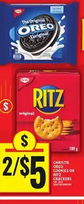 Food Basics CHRISTIE OREO COOKIES OR RITZ CRACKERS offer