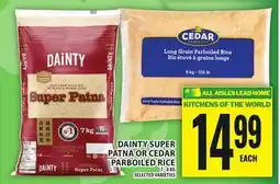 Food Basics DAINTY SUPER PATNA OR CEDAR PARBOILED RICE offer