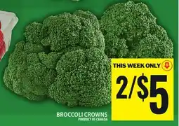 Food Basics BROCCOLI CROWNS offer