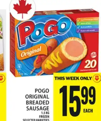 Food Basics POGO ORIGINAL BREADED SAUSAGE offer