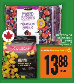 Food Basics SELECTION OR IRRESISTIBLE FRUIT offer